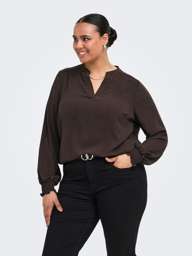 OnlyCarmakomashirtmetlangemouwen15285157Brown__2
