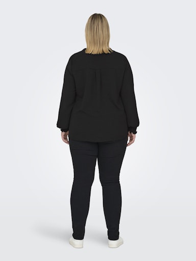 OnlyCarmakomashirtmetlangemouwen15285157Zwart__2