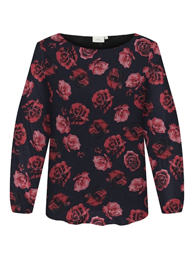 Only Carmakoma shirt met print 15358961 CARFOREST navy