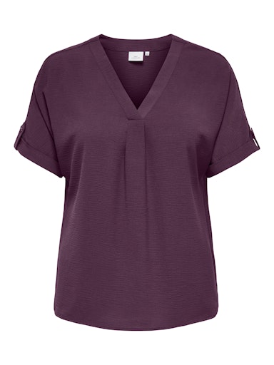 Only Carmakoma shirt v-hals 15355726 CARMETTA Mauve
