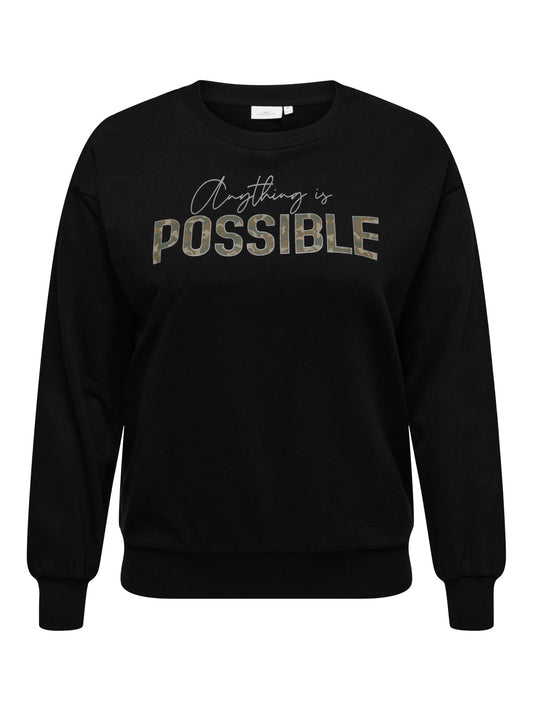 Only Carmakoma sweatshirt Black/Possible