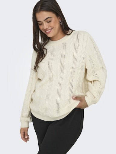 Only Carmakoma trui 15358155 CARRUBINA Wit