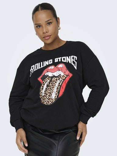 Only Carmakoma trui rolling stones 15359061 CARROLLI Zwart