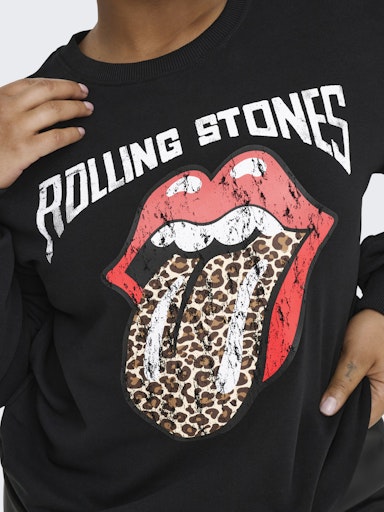 Only Carmakoma trui rolling stones 15359061 CARROLLI Zwart