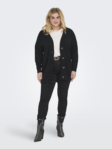 Only Carmakoma vest met knopen 15310025 CARESLY Zwart