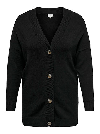 Only Carmakoma vest met knopen 15310025 CARESLY Zwart