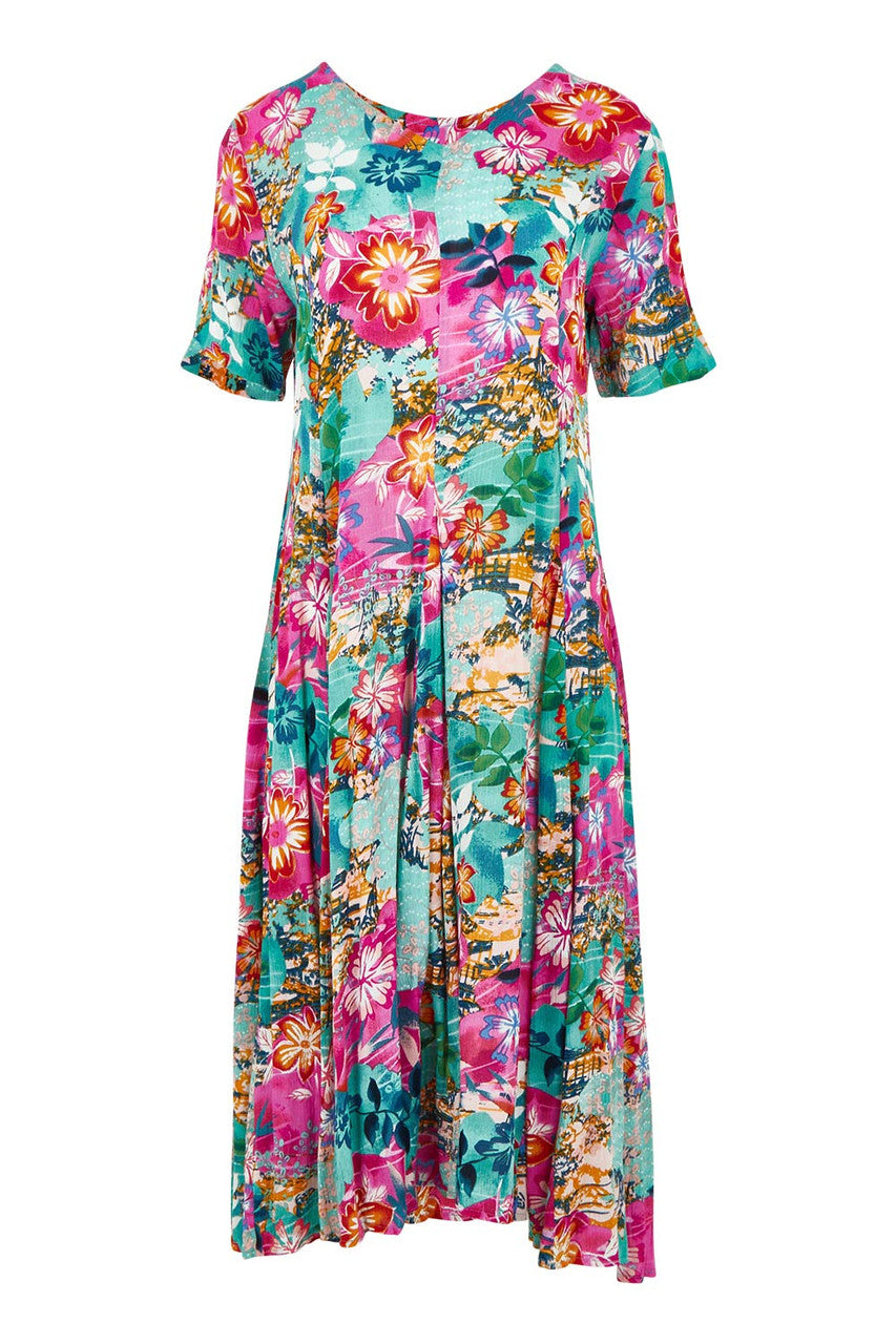 OrientiqueJurken-Orientique91273SelaronDressGodetShorMulti__1