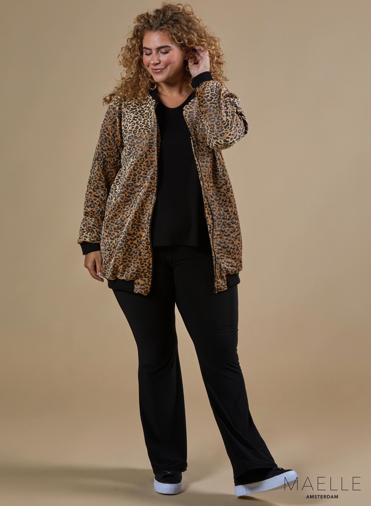 Printed Velvet Jacket ME-JA-1010-VVP Bruin