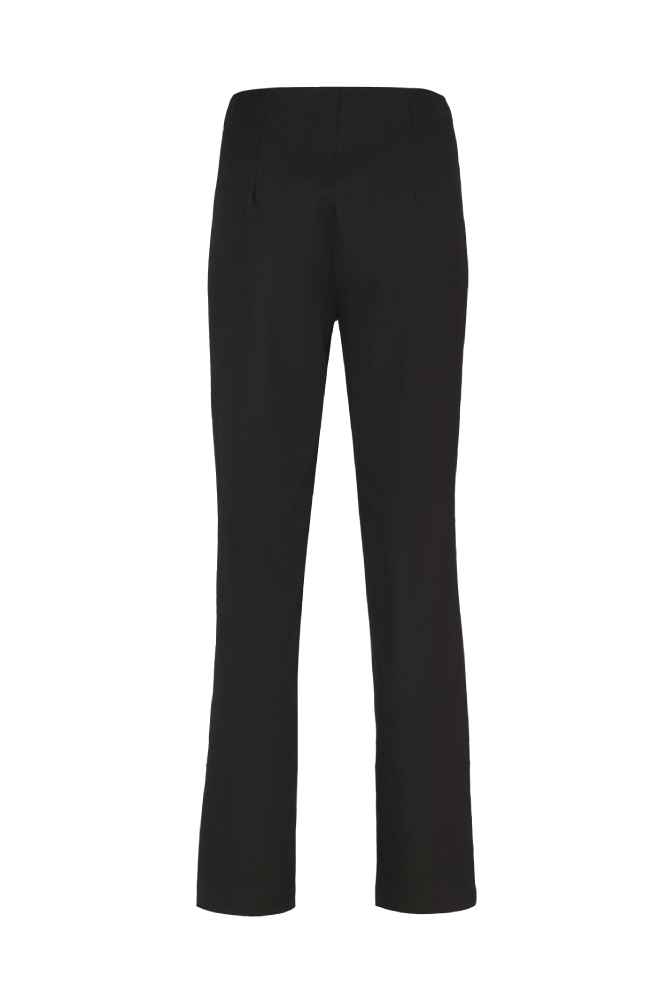 Robell broek met rechte pijp en rondom elastiek 51408 5689 Jacklyn 90 Zwart