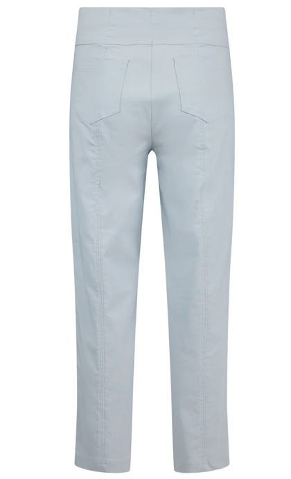 Robell broek met rechte pijp en rondom elastiek 51557 5499 Bella grijs