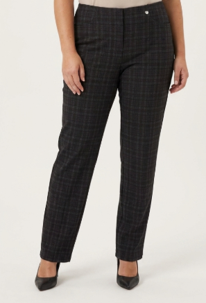 Robell geruite broek Multi Colour