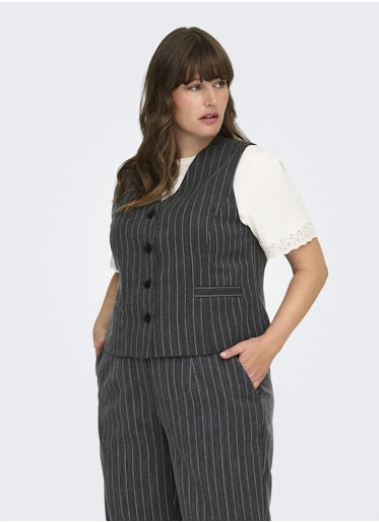 Only Carmakoma gilet 15366331 CARSIGA Grey