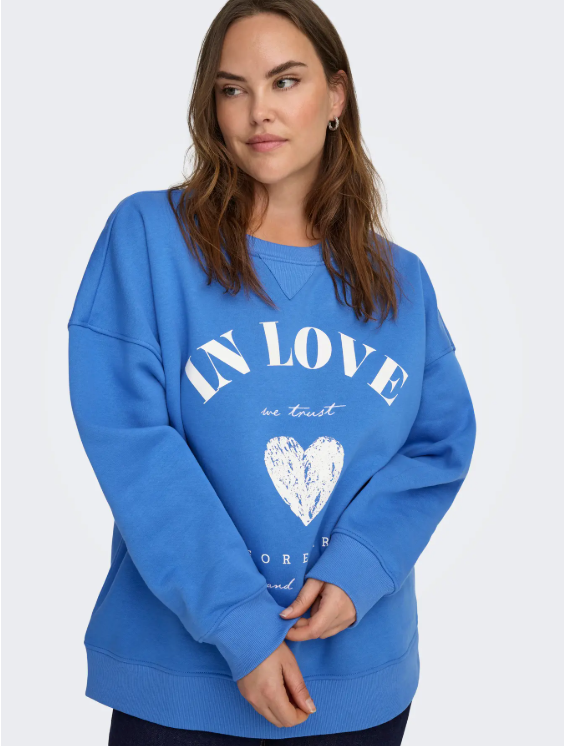 Only Carmakoma trui 15365235 CARSOFIA Blauw