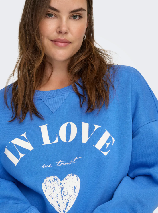 Only Carmakoma trui 15365235 CARSOFIA Blauw