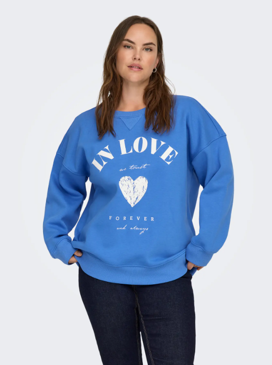 Only Carmakoma trui 15365235 CARSOFIA Blauw