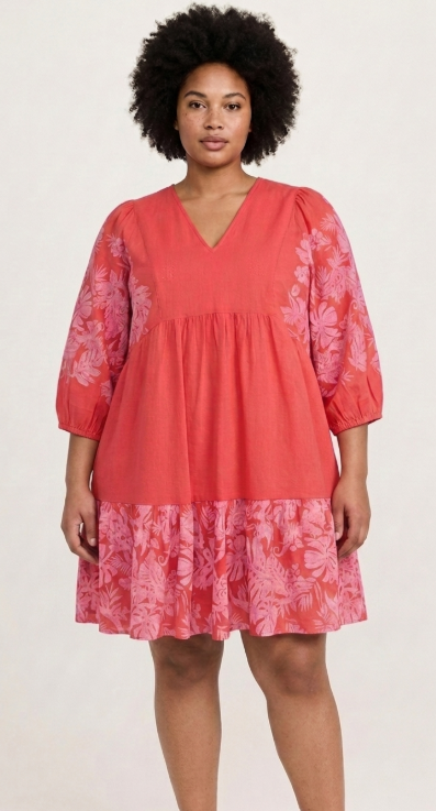 Vero Moda Curve tuniek 10346014  TROPA Roze