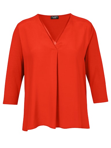 Shirt met V-hals 2424730 oranje