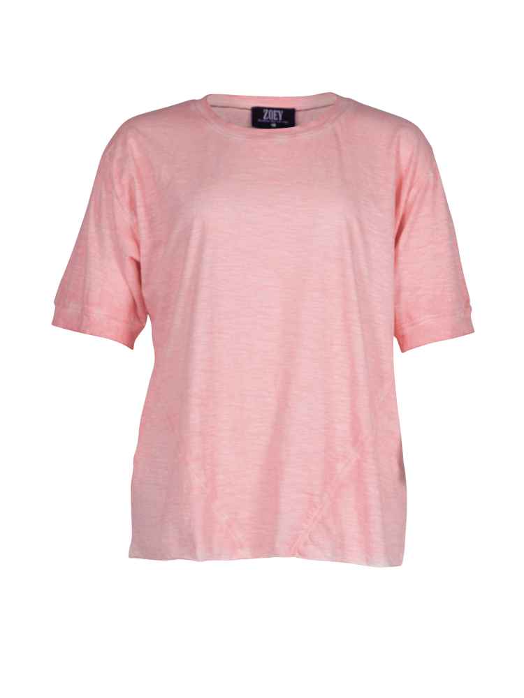 Shirt uni afgewassen 2336752 619 Flamingo