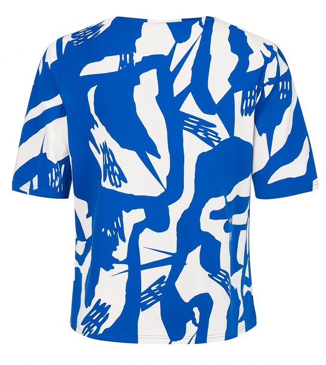 Sunday shirt met ronde hals en korte mouw 6398 6270 Blauw