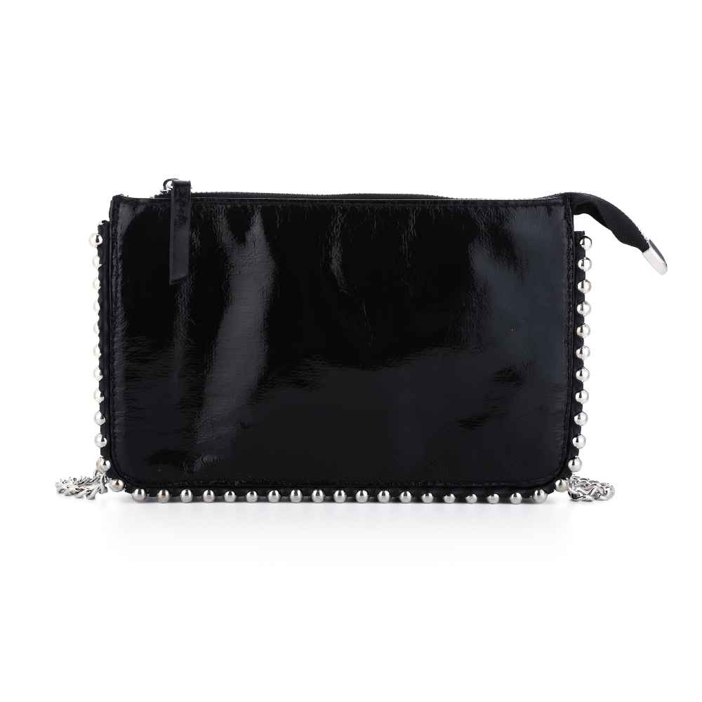 Sunset glimmende tas met studs bg9000 Zwart