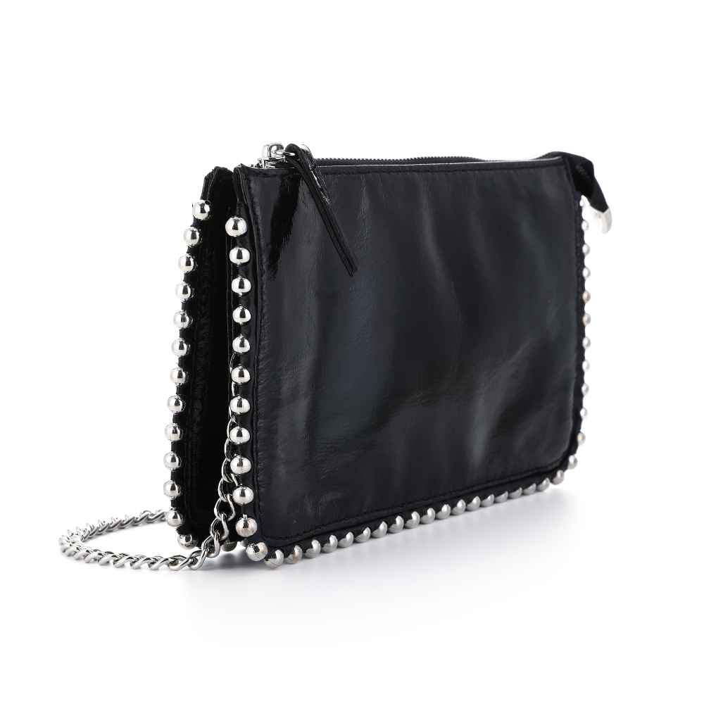 Sunset glimmende tas met studs bg9000 Zwart