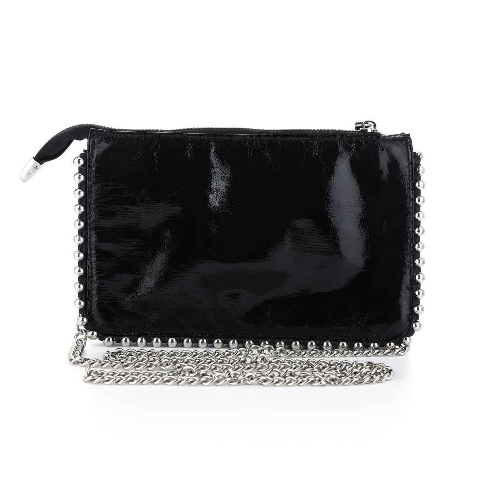 Sunset glimmende tas met studs bg9000 Zwart