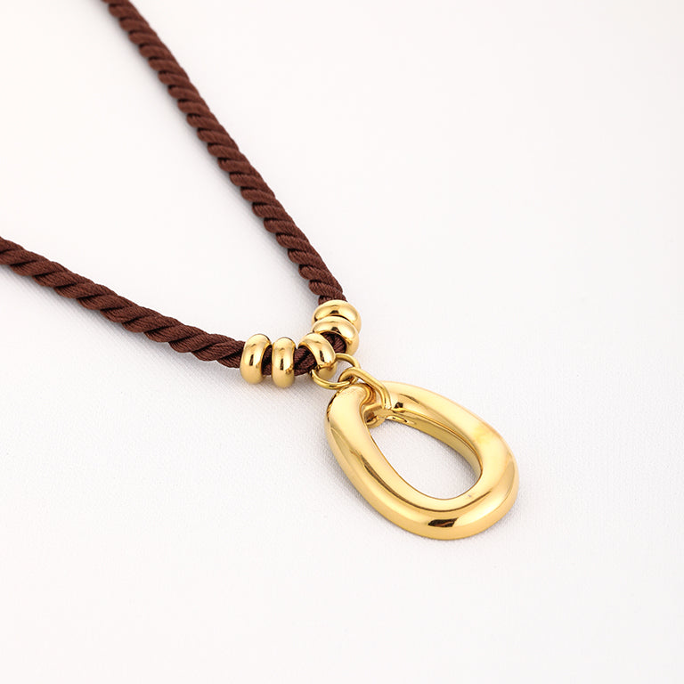 Sunset ketting bruin