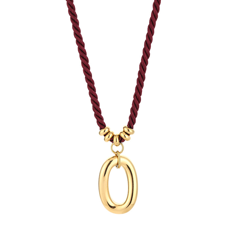 Sunset ketting rood, detailfoto