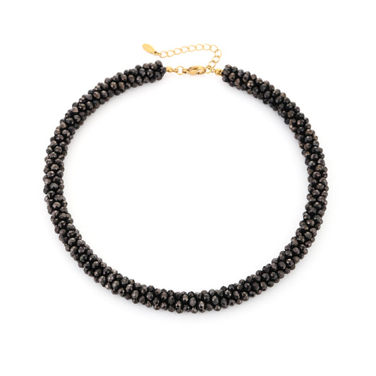 Sunset korte ketting antraciet