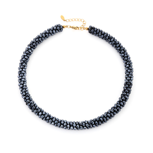 Sunset korte ketting navy