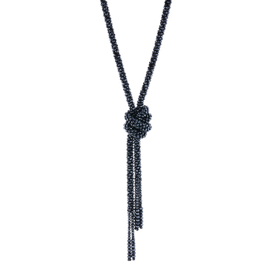 Sunset lange ketting navy