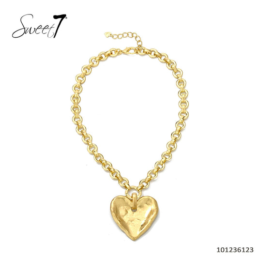 Sweet 7 korte ketting goud, metaal