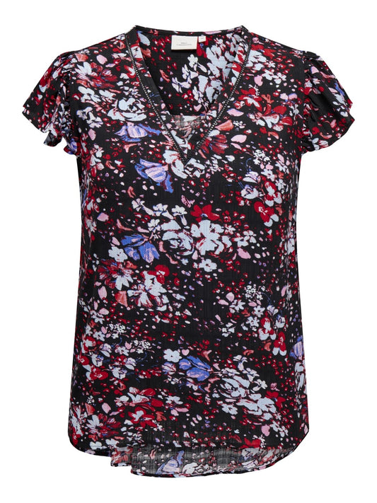 V-neck shirt 153210198 Flower