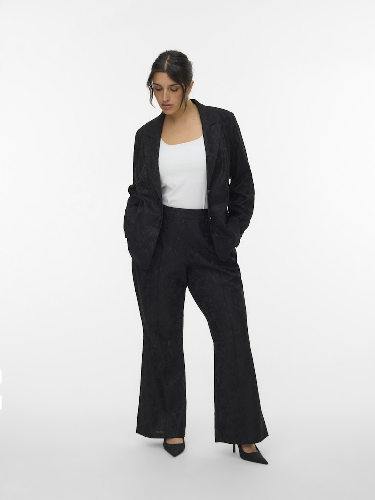 Vero Moda Curve broek flared pijp 10337236 Zwart