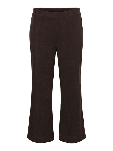 Vero Moda Curve uitlopende broek hoge taille 10351912 VMCELLY Chocolate Torte