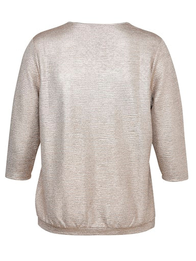 Via Appia T-Shirt V-hals 2516704 Cognac