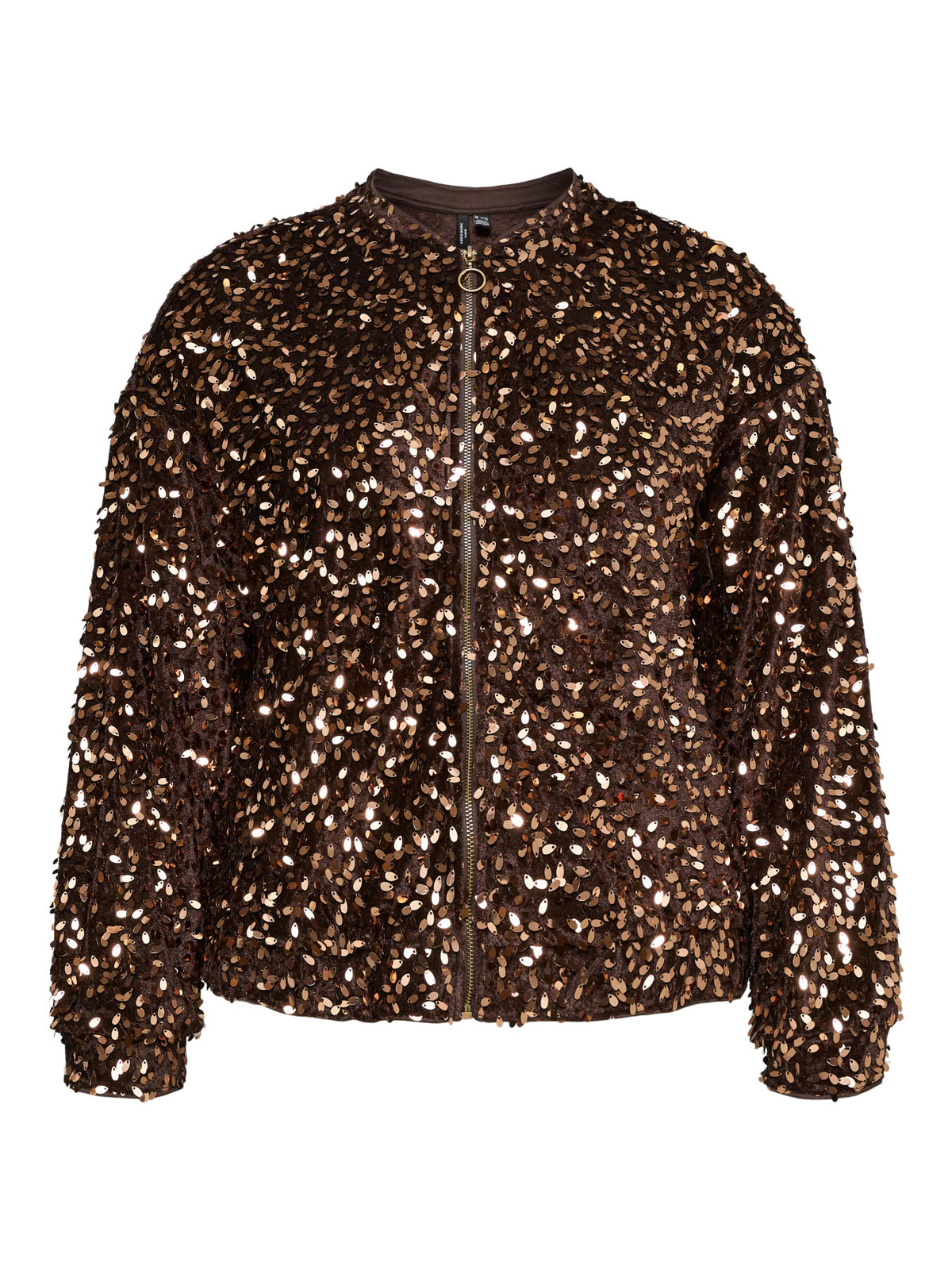 Vero Moda Curve bomberjack chocolate torte/copper
