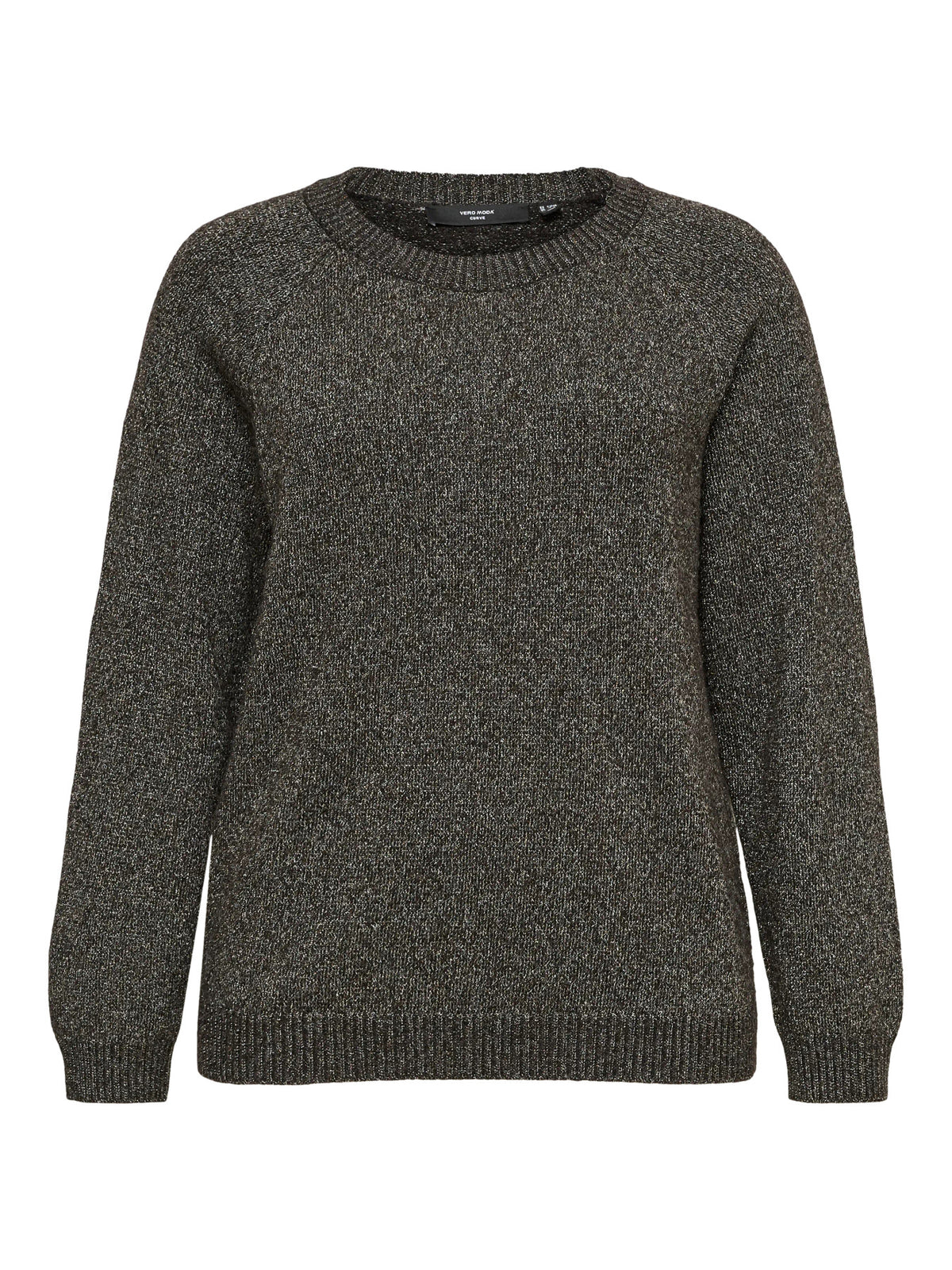 Vero Moda Curve trui Chocolate Torte/Gold Lurex