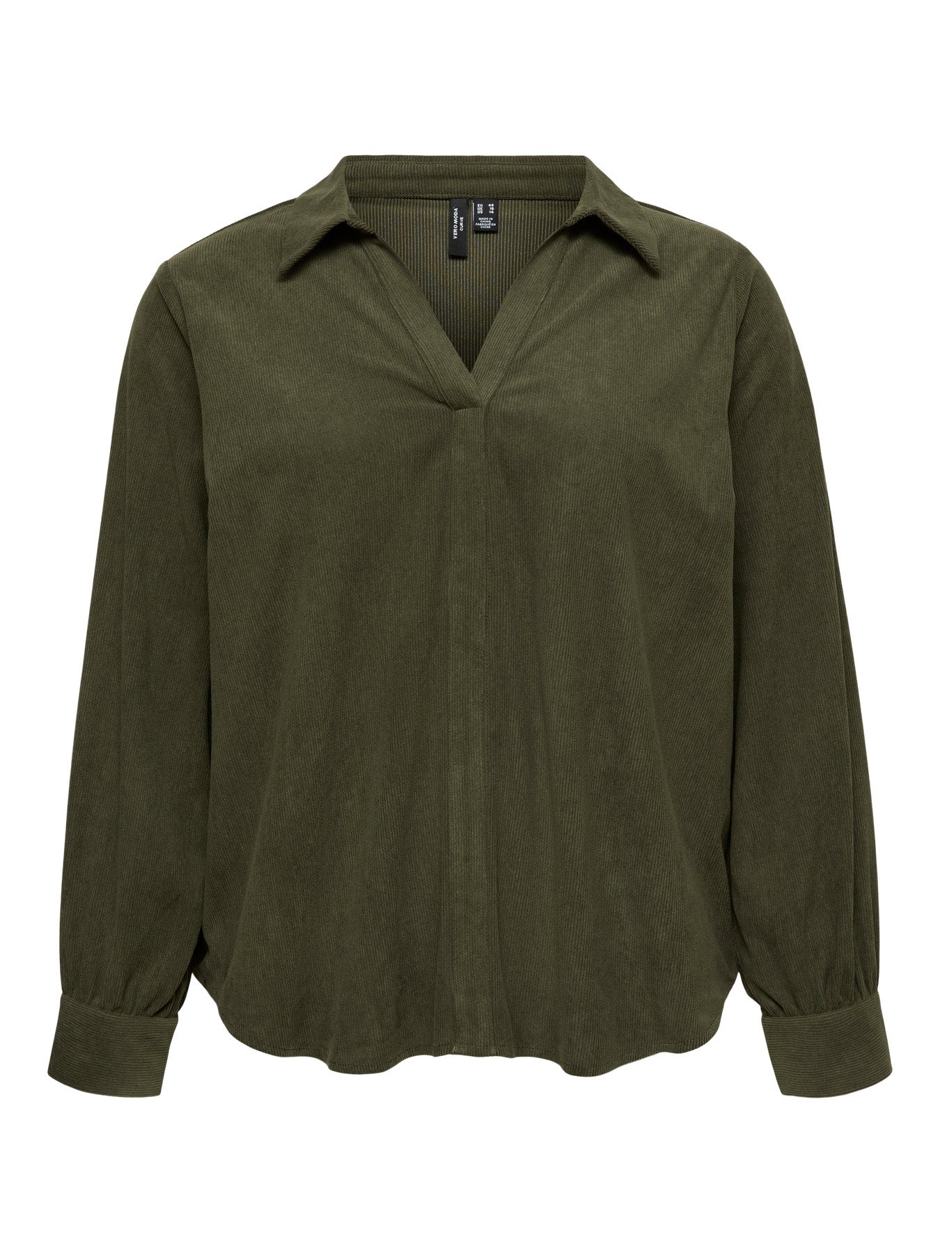 VeroModaCurveVMCELLYL_SV-NECKSHIRTWVNCUR10351906186323ForestNight__1