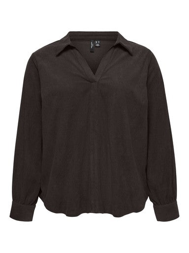 VeroModaCurveVMCELLYL_SV-NECKSHIRTWVNCUR10351906297957ChocolateTorte__1