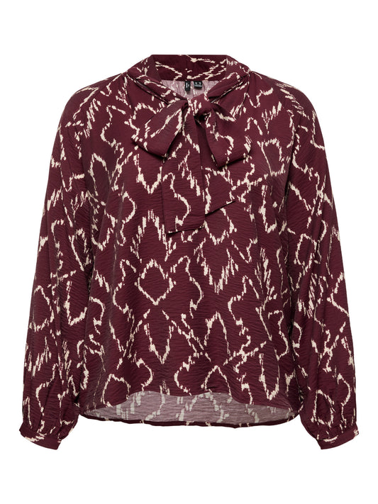 Vero Moda Curve blouse Windsor Wine/MILAN