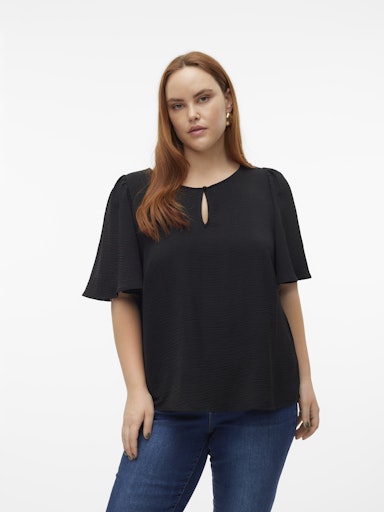 Vero Moda Curve shirt 10314134 VMALVA Zwart