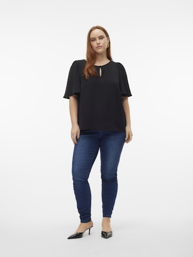 Vero Moda Curve shirt 10314134 VMALVA Zwart