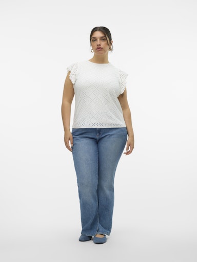 VeroModaCurveshirtkortemouwen10315986VMCTASSAWit__3