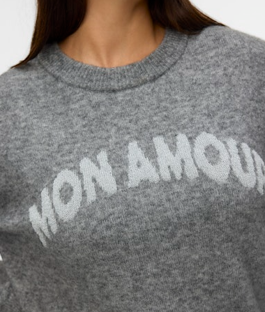 Vero Moda Curve trui 10332808 VMCAMOREMIO Grey