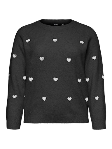 Vero Moda Curve trui 10338045 VMCDOFFY Grey