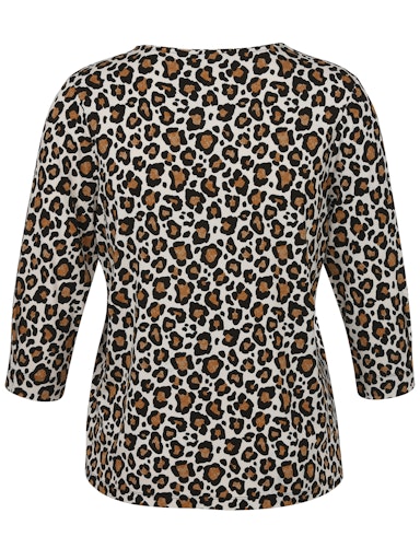 Via Appia T-shirt met ronde hals 2514741 Taupe