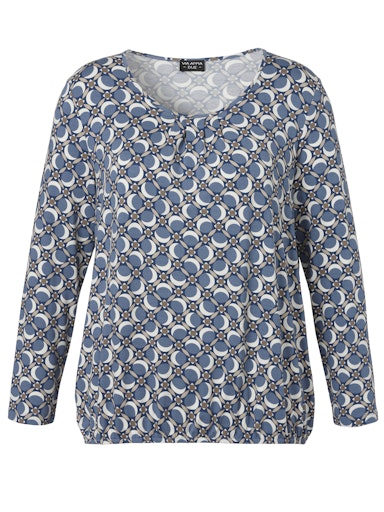 Via Appia T-shirt ronde hals 2525410 Blauw