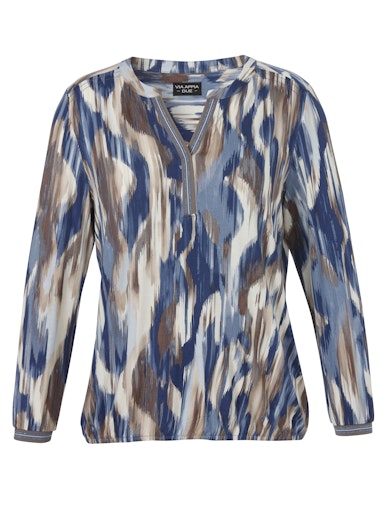 Via Appia T-shirt v-hals 2515721 Blauw