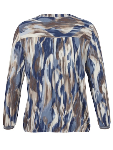 Via Appia T-shirt v-hals 2515721 Blauw